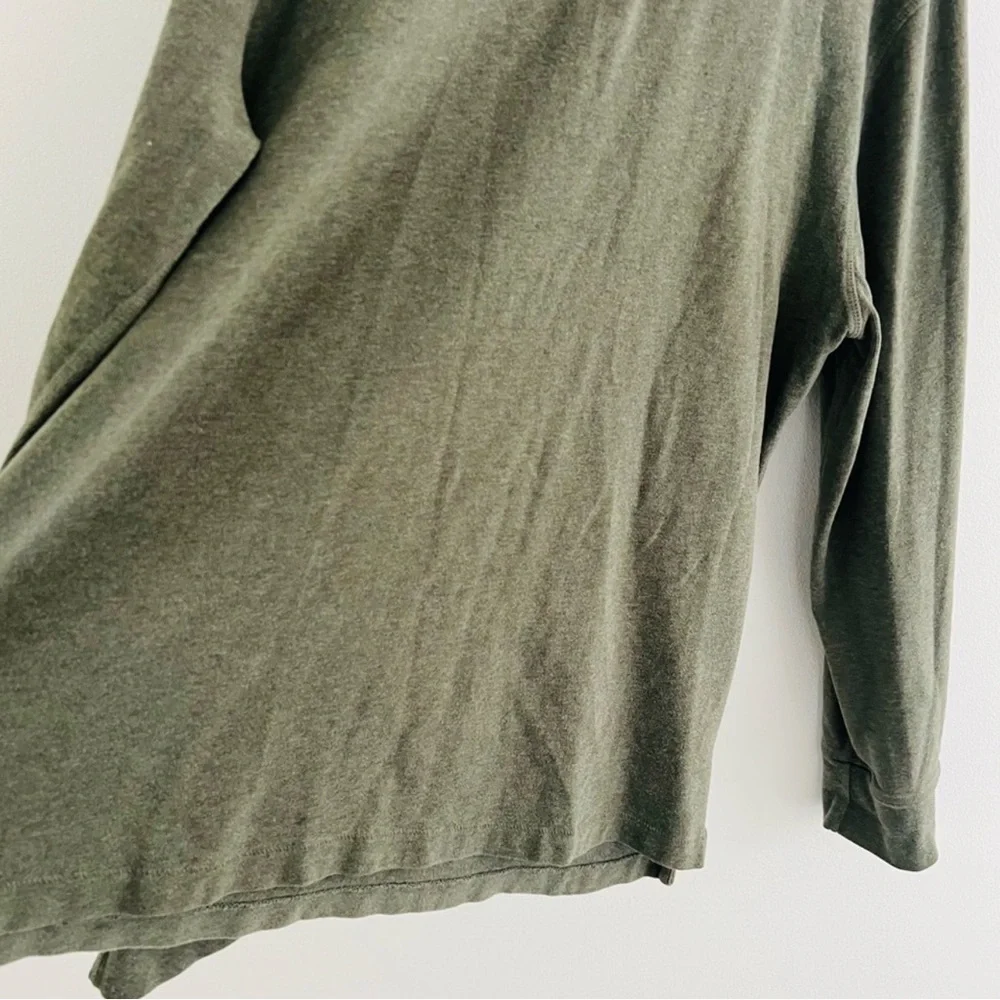 J. Crew Green Half Zip Cotton Sweater XL